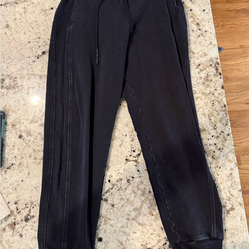 *GENTLY WORN* Women's Size XXS JoyLab French Terry Acid Wash Joggers - Picture 4 of 8